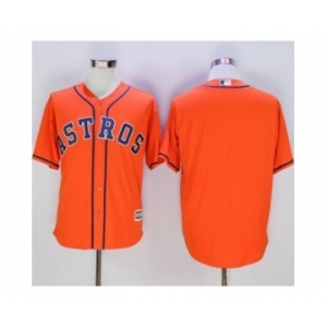 Houston Astros Blank Orange New Cool Base Stitched Baseball Jersey