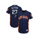 Men Houston Astros #27 Jose Altuve Majestic Navy 2018 Spring Training Flex Base Player Jersey