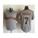 Men Houston Astros #7 Craig Biggio Gray 2016 Official Cool Base Jersey