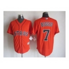 Men Houston Astros #7 Craig Biggio Orange 2016 Official Cool Base Jersey