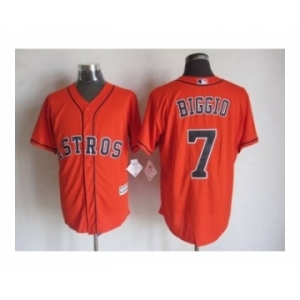 Men Houston Astros #7 Craig Biggio Orange 2016 Official Cool Base Jersey