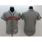 Men Houston Astros Blank Majestic Gray Flexbase Authentic Collection Player Jersey