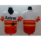 Men Houston Astros Blank Majestic Orange Flexbase Authentic Cooperstown Player Jersey