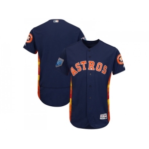 Men Houston Astros Customized Majestic Navy 2018 Spring Training Flex Base Team Jersey