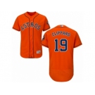 Men Majestic Houston Astros #19 Tyler Clippard Orange Flexbase Authentic Collection MLB Jersey