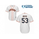 Men Majestic Houston Astros #53 Ken Giles Replica White Home Cool Base MLB Jersey