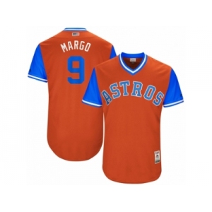 Men's 2017 Little League World Series Astros #9 Marwin Gonzalez Margo Orange Jersey