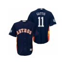 Men's Houston Astros #11 Evan Gattis 2017 Spring Training Cool Base Stitched MLB Jersey