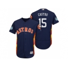 Men's Houston Astros #15 Jason Castro 2017 Spring Training Flex Base Authentic Collection Stitched Baseball Jersey