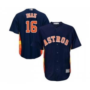 Men's Houston Astros #16 Aledmys Diaz Replica Navy Blue Alternate Cool Base Baseball Jersey