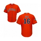 Men's Houston Astros #16 Aledmys Diaz Replica Orange Alternate Cool Base 2019 World Series Bound Baseball Jersey