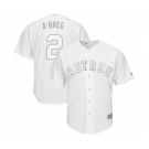 Men's Houston Astros #2 Alex Bregman A-Breg Authentic White 2019 Players Weekend Baseball Jersey