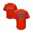 Men's Houston Astros #22 Josh Reddick Replica Orange Alternate Cool Base 2019 World Series Bound Baseball Jersey