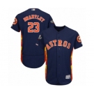 Men's Houston Astros #23 Michael Brantley Navy Blue Alternate Flex Base Authentic Collection 2019 World Series Bound Baseball Jersey