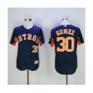 Men's Houston Astros #30 Carlos Gomez Majestic Navy Blue Flexbase Authentic Collection Player Jersey