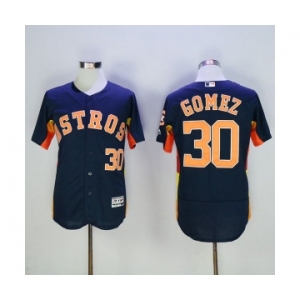 Men's Houston Astros #30 Carlos Gomez Majestic Navy Blue Flexbase Authentic Collection Player Jersey