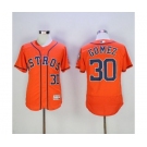 Men's Houston Astros #30 Carlos Gomez Majestic Orange Flexbase Authentic Collection Player Jersey