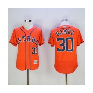 Men's Houston Astros #30 Carlos Gomez Majestic Orange Flexbase Authentic Collection Player Jersey