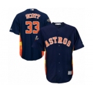 Men's Houston Astros #33 Mike Scott Replica Navy Blue Alternate Cool Base 2019 World Series Bound Baseball Jersey