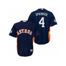 Men's Houston Astros #4 George Springer 2017 Spring Training Cool Base Stitched MLB Jersey