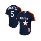 Men's Houston Astros #5 Jeff Bagwell Mitchell & Ness Navy Cooperstown Mesh Batting Practice Jersey