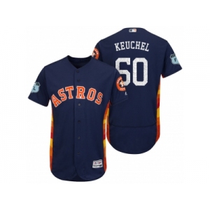 Men's Houston Astros #50 Dallas Keuchel 2017 Spring Training Flex Base Authentic Collection Stitched Baseball Jersey