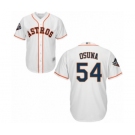 Men's Houston Astros #54 Roberto Osuna Replica White Home Cool Base 2019 World Series Bound Baseball Jersey