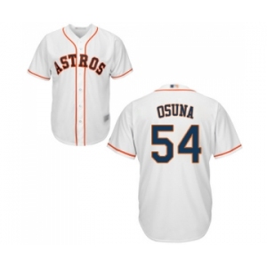 Men's Houston Astros #54 Roberto Osuna Replica White Home Cool Base Baseball Jersey