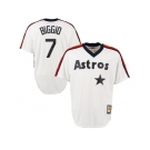 Men's Houston Astros #7 Craig Biggio Majestic White Home Cool Base Cooperstown Collection Jersey