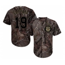 Men's Majestic Houston Astros #19 Tyler Clippard Authentic Camo Realtree Collection Flex Base MLB Jersey