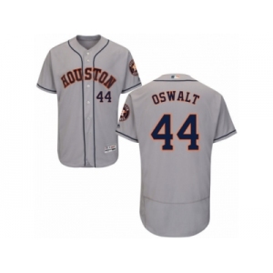 Men's Majestic Houston Astros #44 Roy Oswalt Grey Flexbase Authentic Collection MLB Jersey