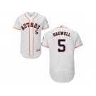 Men's Majestic Houston Astros #5 Jeff Bagwell White Flexbase Authentic Collection MLB Jersey