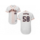 Men's Majestic Houston Astros #58 Doug Fister White Flexbase Authentic Collection MLB Jersey