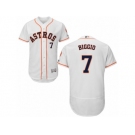 Men's Majestic Houston Astros #7 Craig Biggio White Flexbase Authentic Collection MLB Jersey