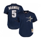 Men's Mitchell and Ness 1997 Houston Astros #5 Jeff Bagwell Authentic Navy Blue Throwback MLB Jersey