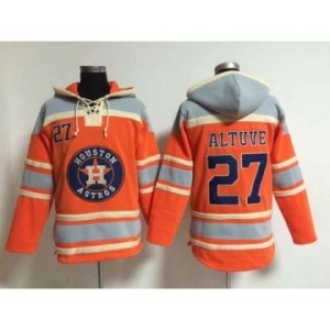 mlb jerseys houston astros #27 altuve orange[pullover hooded sweatshirt]