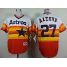 mlb jerseys houston astros #27 altuve white-orange[m&n]