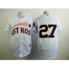 mlb jerseys houston astros #27 altuve white[2015 new]