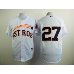 mlb jerseys houston astros #27 altuve white[2015 new]