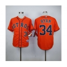 mlb jerseys houston astros #34 ryan orange