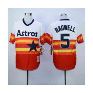 mlb jerseys houston astros #5 bagwell white-orange[m&n]