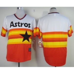 mlb jerseys houston astros blank orange-white[m&n]