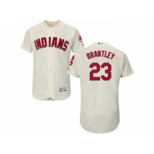 Cleveland Indians #23 Michael Brantley Cream Flexbase Authentic Collection Stitched Baseball Jersey