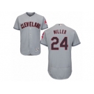 Cleveland Indians #24 Andrew Miller Grey Flexbase Authentic Collection MLB Jersey