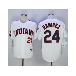 Cleveland Indians #24 Manny Ramirez White 1978 Turn Back The Clock Stitched MLB Jersey