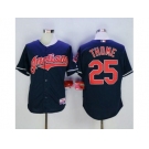 Cleveland Indians #25 Jim Thome Navy Blue Cool Base Stitched MLB Jersey