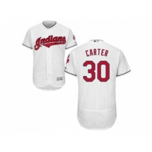 Cleveland Indians #30 Joe Carter White Flexbase Authentic Collection Stitched Baseball Jersey