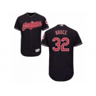 Cleveland Indians #32 Jay Bruce Navy Blue Flexbase Authentic Collection MLB Jersey