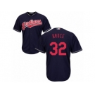 Cleveland Indians #32 Jay Bruce Replica Navy Blue Alternate 1 Cool Base MLB Jersey