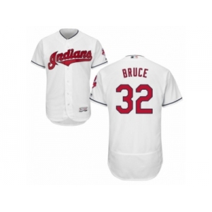 Cleveland Indians #32 Jay Bruce White Flexbase Authentic Collection MLB Jersey